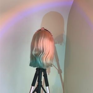 Custom human pastel wig
